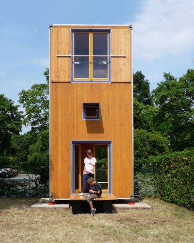 La casa - caja  Diseños de viviendas para terrenos reducidos y distribuidos mundialmente